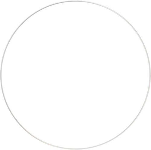 Metall-Ring 45cm - Weiß