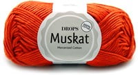 Drops Muskat Uni Colour 49 Dunkelorange