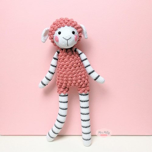 Schaf Lize Long Legs - Mrs. Milly Garn- und Häkelpaket-2