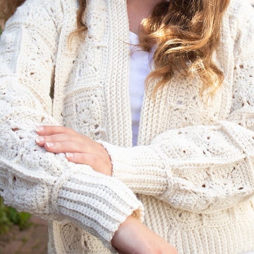 Chloe vest unikleur wolplein joy