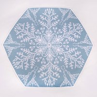 Arctic Bloom Decke Ice Blue Häkelpaket - Exklusive Muster