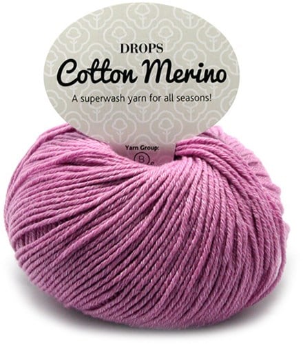 Drops Cotton Merino Uni Colour 04 Flieder