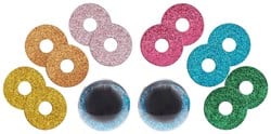 Rico Sicherheitsaugen Glitzermischung 30mm 2Stk.
