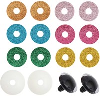 Rico Sicherheitsaugen Glitzermischung 30mm 2Stk.-2