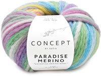Katia Paradise Merino 500 Ecru-Grün-Blau-Gelb