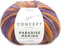 Katia Paradise Merino 504 Kaugummi rosa-orange-lila-ocker