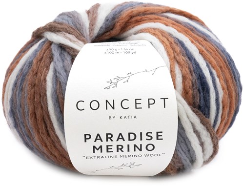 Katia Paradise Merino 505 Ecru-Braun-Grau-Dunkelgrau