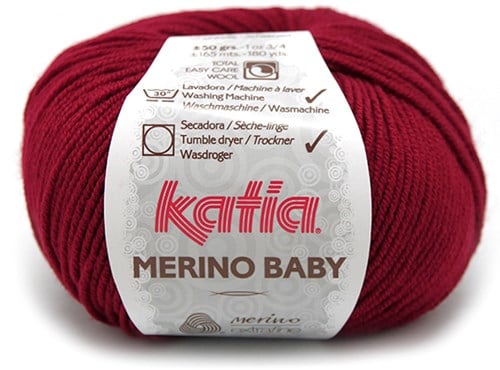 Katia Merino Baby 050 Weinrot