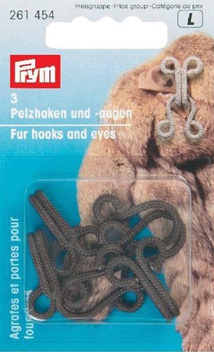 Prym Pelzhaken und -augen Eisen 03 Beige