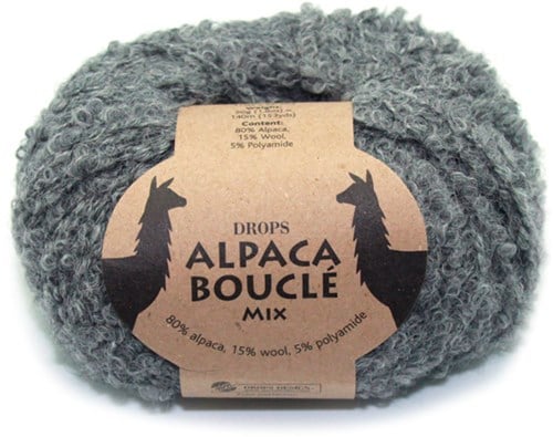 Drops Alpaca Bouclé Mix 517 Grau