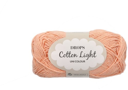 Drops Cotton Light Uni Colour 053 Pfirsich