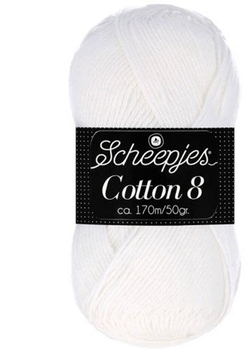 Scheepjes Cotton 8 502 White