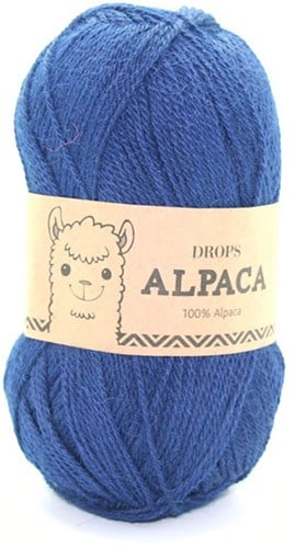 Drops Alpaca Uni Colour 5575 Marineblau