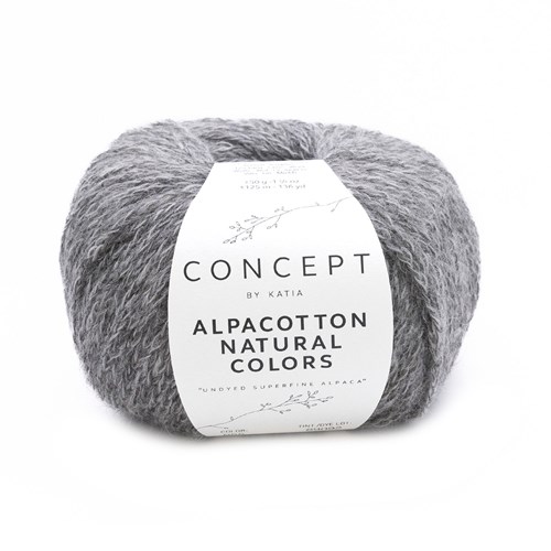 Katia Alpacotton Natural Colors 055 Mittelgrau