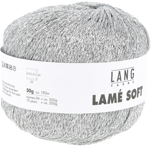 Lang Yarns Lamé Soft 0003 Hellgrau-2