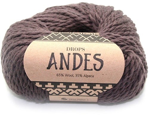 Drops Andes Uni Colour 5610 Braun