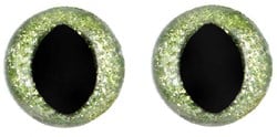 Opry Glitzer-Katzenaugen, zweifarbig, 12 mm, pro 10 Stück