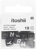 Rico Würfelperlen Armband Set hope/smile/dream/enjoy - Black-2