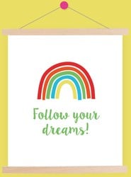 Wollplatz Regenbogen Poster 6 Colorful