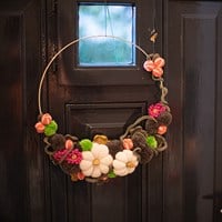 Häkelanleitung Herbstkranz