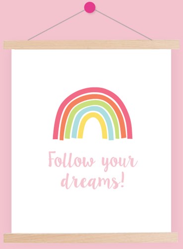 Wollplatz Regenbogen Poster 1 Pastel
