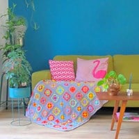 Häkelanleitung Acrylic Power Flower Decke-3