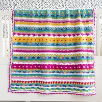 Catania Bunte Babydecke Häkelpaket-2