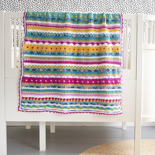 Catania Bunte Babydecke Häkelpaket