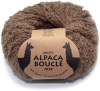 Drops Alpaca Bouclé Mix 602 Braun