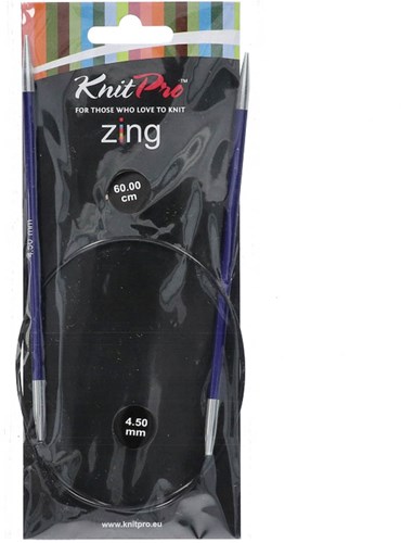 KnitPro Zing Rundstricknadeln 60cm 4,50mm