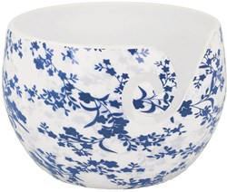 Scheepjes Yarn Bowl blue leaf unverwüstlich 15x10cm