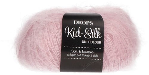 Drops Kid-Silk Uni Colour 063 Puderrosa