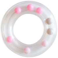 Go Handmade Rasselring Rosa 63mm