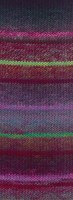 Lana Grossa Meilenweit 100 Rainbow 6408 Burgund/Hellgrün/Schwarzrot/Dunkelgrau/Rotviolett/Petrol/Maigrün-2