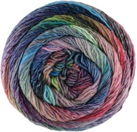 Lana Grossa Meilenweit 100 Rainbow 6409 Grün/Ocker/Burgund/Dunkelgrau/Tinten-/Graublau/Mausgrau/Türkis/Schwarzbraun/Bordeaux