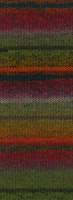 Lana Grossa Meilenweit 100 Rainbow 6410 Rost/Graphit/Dunkelrot/Grau-/Laub-/Wald-grün/Orange/Bordeaux/Karamell/Rot-2
