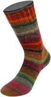 Lana Grossa Meilenweit 100 Rainbow 6410 Rost/Graphit/Dunkelrot/Grau-/Laub-/Wald-grün/Orange/Bordeaux/Karamell/Rot-3
