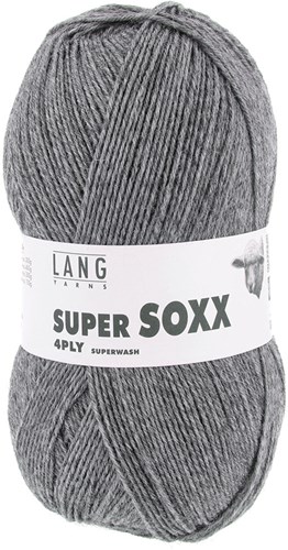 Lang Yarns Super Soxx 4-Fach 0005 Dark Grey Mélange