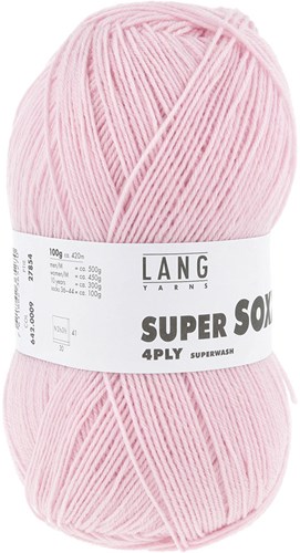 Lang Yarns Super Soxx 4-Fach 0009 Rosa-2