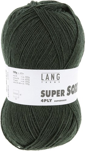 Lang Yarns Super Soxx 4-Fach 0018 Dunkelgrün-2