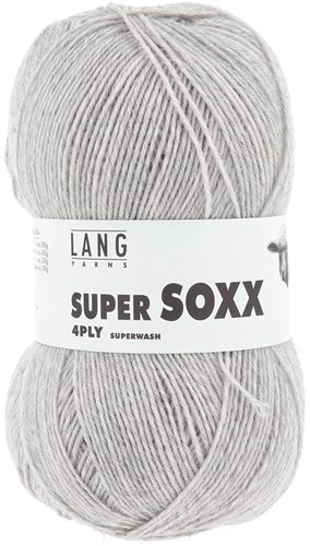Lang Yarns Super Soxx 4-Fach 0023 Light Grey Mélange
