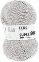 Lang Yarns Super Soxx 4-Fach 0023 Light Grey Mélange-2
