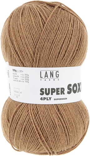 Lang Yarns Super Soxx 4-Fach 0039 Camel-2