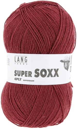 Lang Yarns Super Soxx 4-Fach 0061 Weinrot