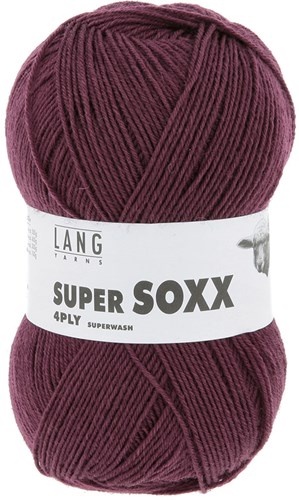 Lang Yarns Super Soxx 4-Fach 0064 Bordeaux