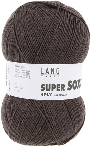 Lang Yarns Super Soxx 4-Fach 0067 Brown-2