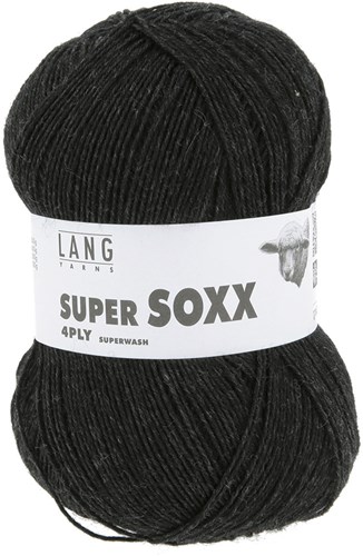 Lang Yarns Super Soxx 4-Fach 0070 Anthracite Mélange