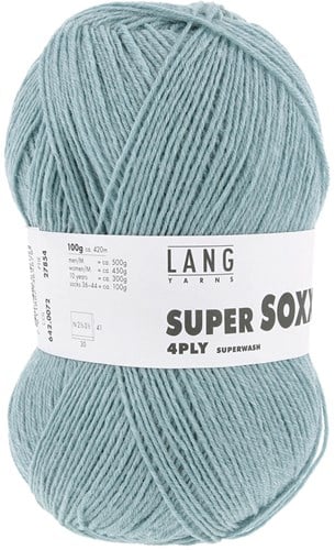 Lang Yarns Super Soxx 4-Fach 0072 Aqua-2