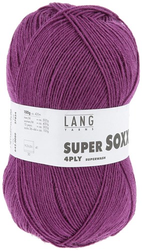 Lang Yarns Super Soxx 4-Fach 0080 Pflauma-2