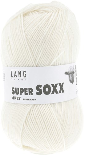 Lang Yarns Super Soxx 4-Fach 0094 Offwhite